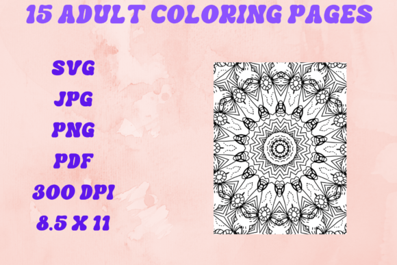 15 Page Coloring Bundle: Graphics & Coloring Pages Amp Review