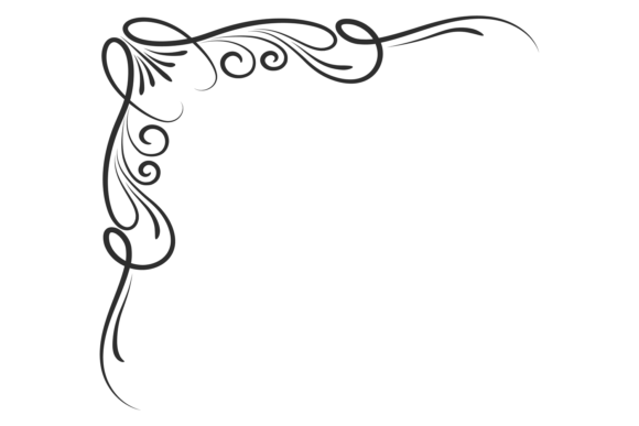 Calligraphic Elegant Corner: Old Classic Graphics for Crafts