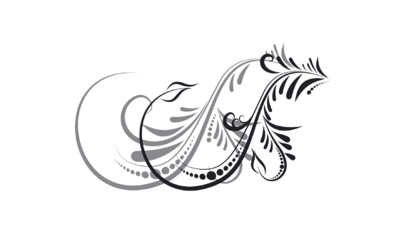 Calligraphic Element: Graphics for Print Templates