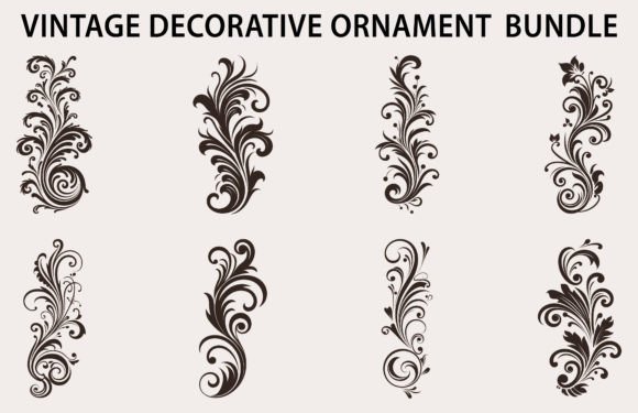 Calligraphic Vintage Elements: Graphics for Crafts & Branding