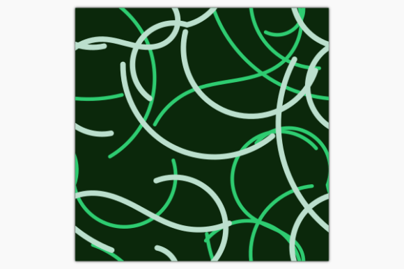 Green Curved Lines Dark Seamless Pattern: A Graphics Review