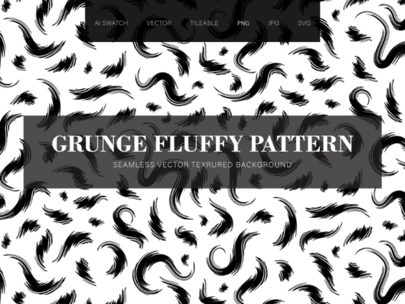 Grunge Fluffy Seamless Pattern: An Embroidery Designer’s Take