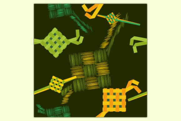 Ketupat Eid Food Dark Pattern: A Graphics & Patterns Review