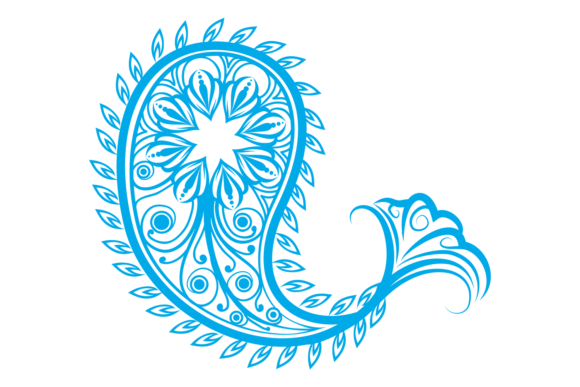 Paisley Element Graphics for Vintage Crafts & Handmade Decor