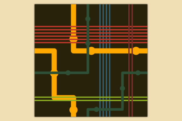 Retro Dotted Stripes Dark Pattern: A Designer's Graphics Review