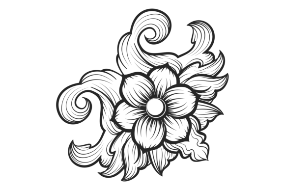 Vintage Ornament Engraving. Flourish Bar Graphics